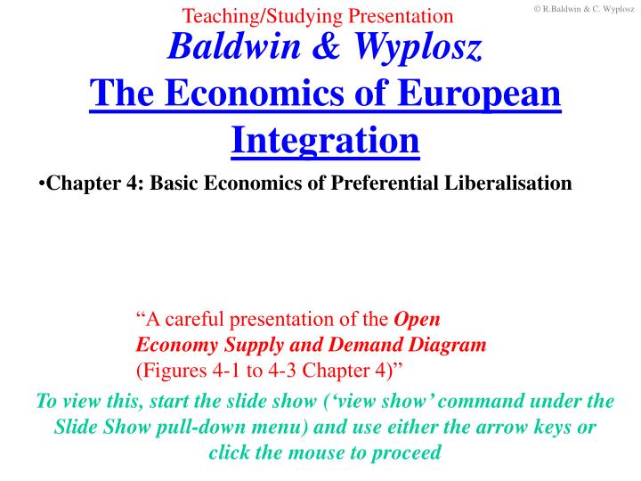 the economics of european integration baldwin ebookers